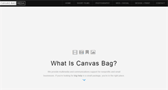 Desktop Screenshot of canvasbagmedia.com